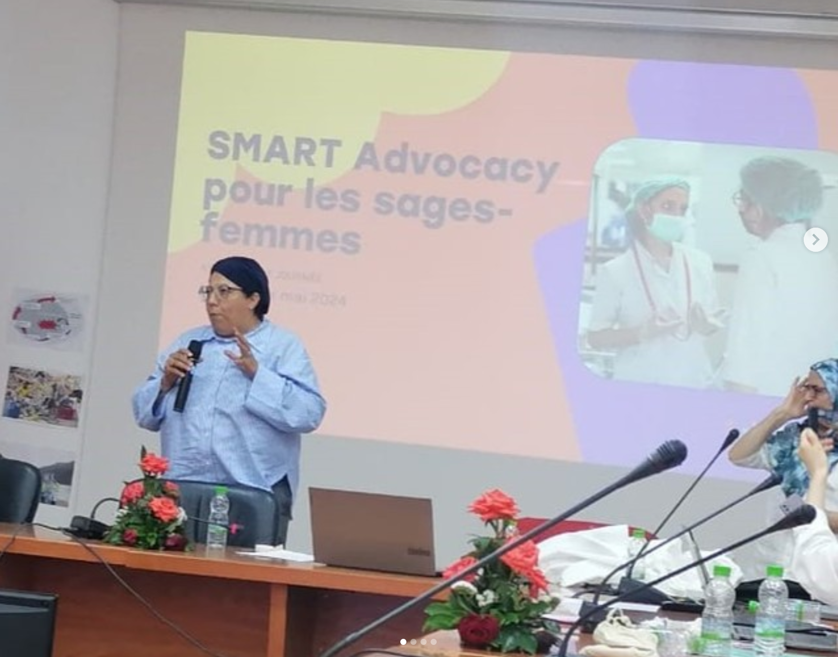 Représentée par sa Présidente, Dr Bouchra ASSARAG, et la chargée de communication, Mme Saloua LABZIZI, l'association « Ensemble pour les Droits à la Santé Sexuelle et Reproductive (EDSSR) », a eu l’honneur d’être conviée aujourd’hui, le 27 mai 2024, à l’atelier sur le plaidoyer, organisé par L'Association Marocaine des Sages-Femmes (AMSF) avec l'appui de l'International Confederation of Midwives (ICM). Merci l’AMSF